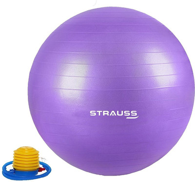 

Strauss Anti Burst Gym Ball(With Pump), Purple