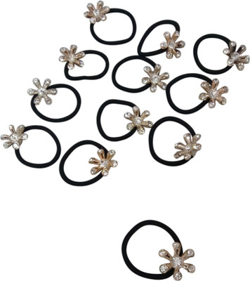 

Haryana Craft Stylish Set Of 12 Hair Rubber Band Black Color Made By High Quality Material Rubber Band(Black)