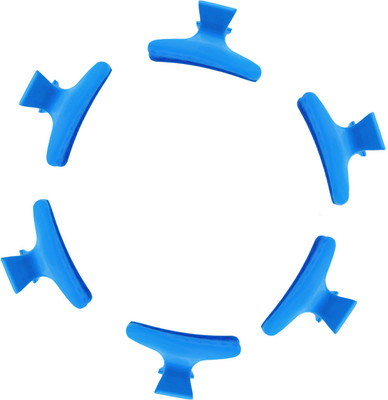 

One Personal Care Salon Hairdresser Snap Movement | Maximum Gripping | Non Slipping Barrette SQ-9988 Hair Claw(Blue)