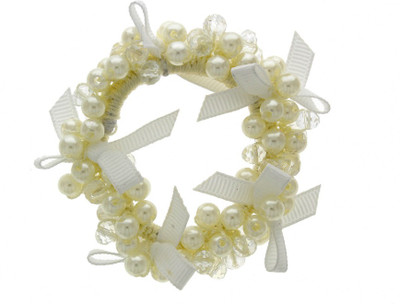 

Anuradha Art Jewellery Rubber Band Rubber Band(White)