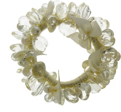 

Anuradha Art Jewellery Rubber Band Rubber Band(White)