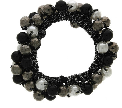 

Anuradha Art Jewellery Rubber Band Rubber Band(Silver, Black)