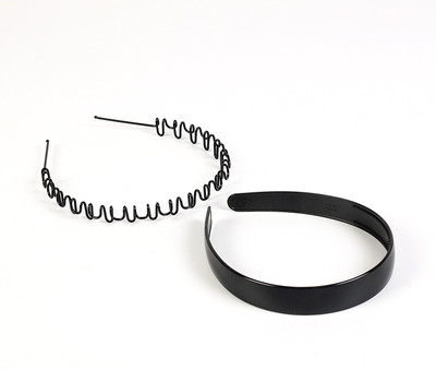 

Sringhar Black metal zigzag hair band and plastic hair band for boy and girls Hair Band(Black)