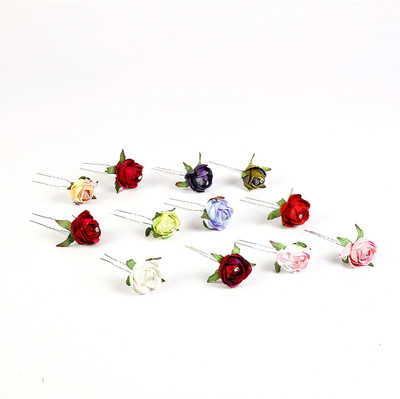 

Sringhar Multi color rose hair pins /back pins pack of 12 for girls and women Hair Pin, Back Pin, Hair Clip(Multicolor)