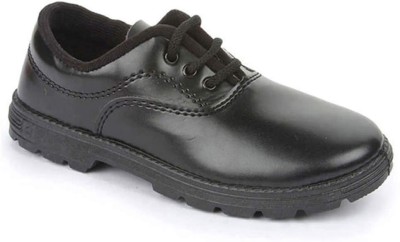 LIBERTY Girls Lace Derby Shoes(Black, 9 - 10 Years)