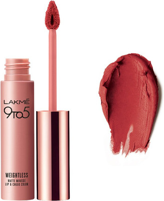

Lakme 9 to 5 Weightless Mousse Lip & Cheek Color(Crimson Silk, 9 g)