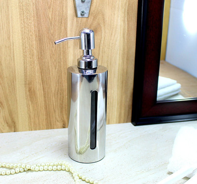 

JETVIEW Pure SS 550 ml Liquid Soap, Lotion, Shampoo Wall Mounted/Table Standing Dispenser 550 ml Sensor Equiped Soap Dispenser(Silver)