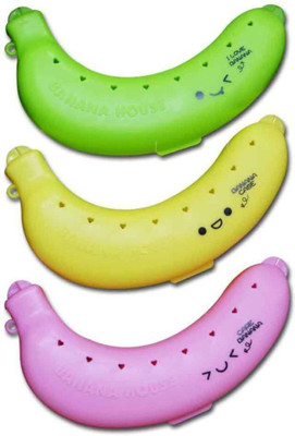AARVI Banana Case 3 Containers Lunch Box(50 ml)