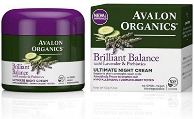 

Avalon Organics Brilliant Balance With Lavender & Prebiotics Ultimate Night Cream(59.15 ml)