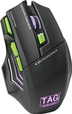 

TAG 7D Gaming Combo Wired Optical Gaming Mouse(USB 2.0, Black)