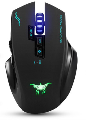 

COMBATERWING W100 Rechargeable 2.4G Wireless Gaming with 4 Adjustable DPI Levels Wireless Hybrid Gaming Mouse(Bluetooth, Black)