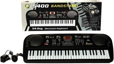 Generic HickoryDickoryBox 5400 Bandstand 54 Keys Piano For Kids|54 Keys Musical Keyboard Piano With Microphone|Electronic & Musical Piano Keyboard(Multicolor)