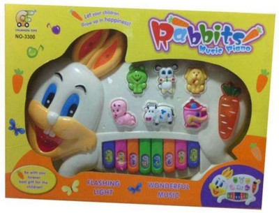 

gunvaan Rabbits music piano white(Yellow)