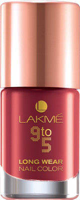 Lakme 9 to 5 Long-wear Nail Color Red Alert