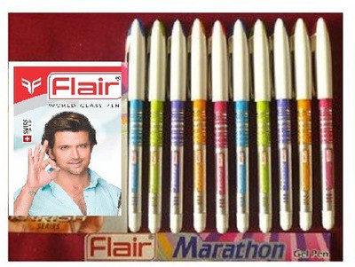 

Flair 10 colour Gel Pen Gel Pen(Pack of 10)