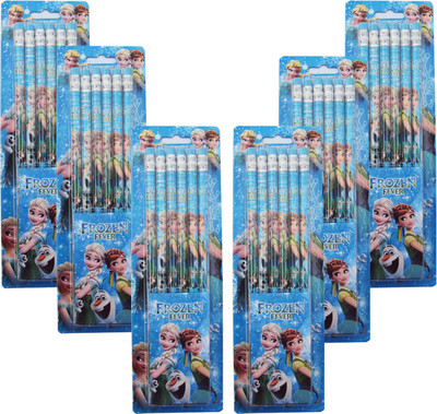 

Asera Frozen Wood Pencils with Eraser Top for Birthday Return Gifts Pencil(Set of 6, Blue)