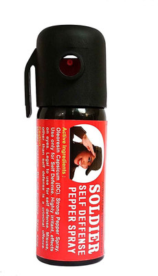 

Soldier Self Defence Women Safety upto 10 feet Range Dispensable Pepper Stream Spray
