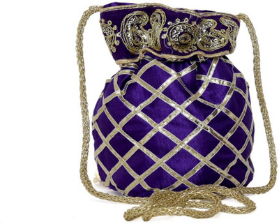 

SUVASANA Jaipur Women Handmade Festive Multicolor Wedding Gift Potli Potli(Blue)
