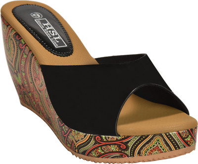 

HEROSHOELINE Women Black Wedges