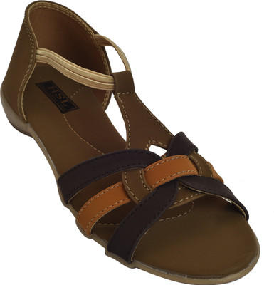 

HEROSHOELINE Women Dark Brown Flats
