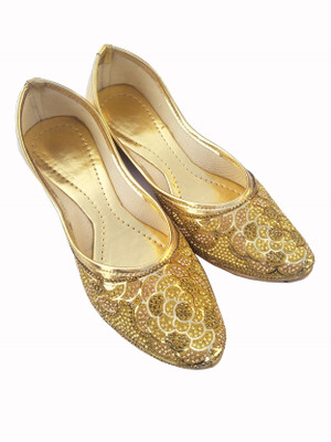 

SOKHI Gold Party wear Punjabi jutti Jutis For Women(Gold