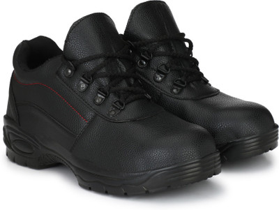 

Manslam Safety Shoe with Steel Toe Boots For Men(Black