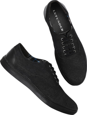 

LUFUNDER CANVAS SHOES MEN'S Canvas Shoes For Men(Black