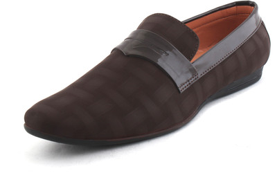 

Amanio Leather Loafers Shoes For Men Bellies For Men(Tan