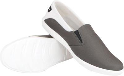 

FAUSTO Canvas Slip On Sneakers For Men(Grey, White