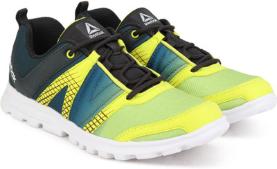 

REEBOK RUN DUO FAST Running Shoes For Men(Multicolor, Green/gravel/wht/blk