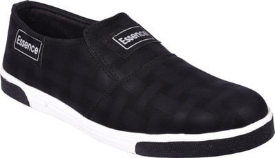

ESSENCE Stylish Casual Sneakers For Men's Slip On Sneakers For Men(Black