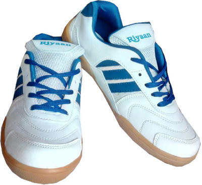 

RIYAAN Smash Cup Sole Badminton Shoes For Men(White