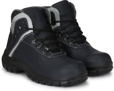

Manslam Safety Shoe with Steel Toe Boots For Men(Navy