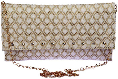 

Aliado Women Evening/Party White Leatherette Sling Bag