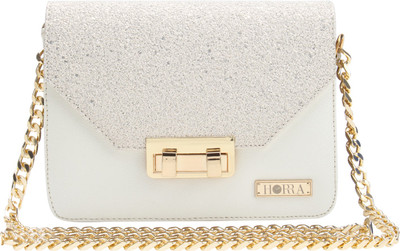 

Horra Women Evening/Party White PU Sling Bag