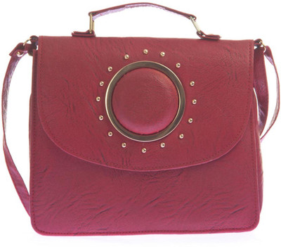

Aliado Women Evening/Party Pink Leatherette Sling Bag