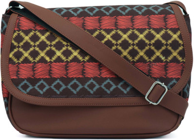 

Anekaant Women Casual Multicolor Canvas, PU Sling Bag