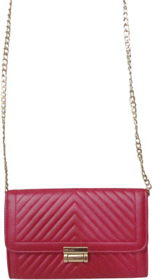 

Haryana Craft Women Evening/Party Maroon Genuine Leather Sling Bag