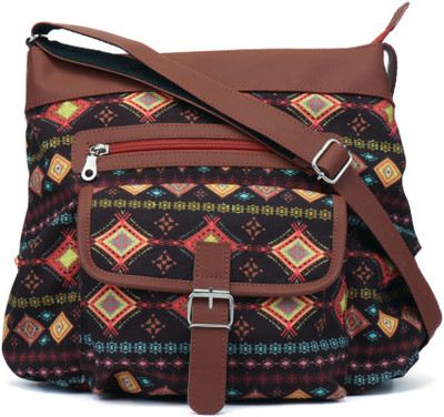

Anekaant Women Casual Multicolor Canvas Sling Bag