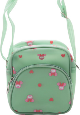 

Kidofash Boys & Girls Casual Green PU Sling Bag