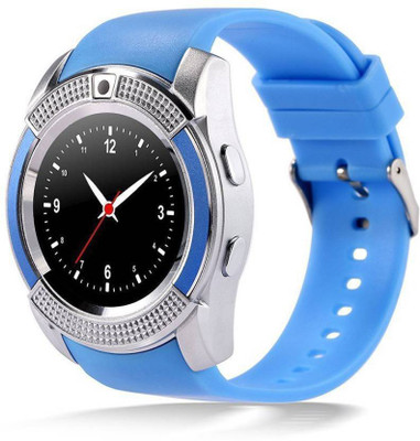 

Like Star V8 Bluetooth With SIM & SD Card Support Blue Blue Smartwatch(Blue Strap L)