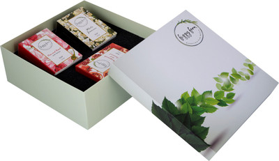 

Fizzy Fern The Daily Soaps Gift Box (Rose; Jasmine; Pomegranate)(375 g, Pack of 3)