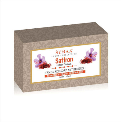 

Synaa Saffron Handmade Soap for Hydrated Glowing Skin, Enriched with Extract(100 g)