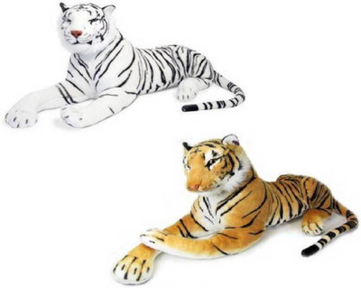 

Samayra Toys Combo Offer White & Brown Tiger Stuff Animal Soft Toys - 32 cm(Brown, White)