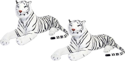 

Samayra Toys Combo White Two Tiger Stuff Animal Soft Toys - 32 cm(White)