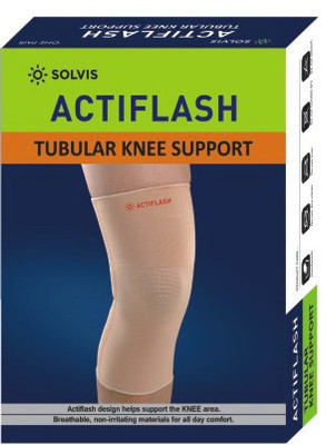 

solvis Tubular knee support Knee Support (, Skin colour, Brown