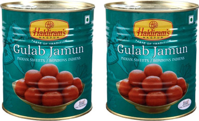 

Haldiram's Gulab Jamun (Pack Of 2)(2 kg, Tin)