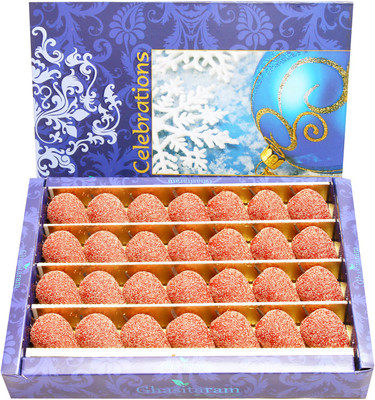 

Ghasitaram Gifts Kaju Sugarfree Litchi(800 g, Box)