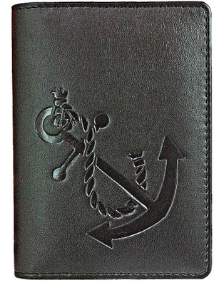 ROYAL SCOT GREY ANCHOR PRINT PASSPORT COVER BROWN(Brown)