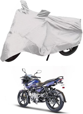 Mobik Two Wheeler Cover for Bajaj(Pulsar 135 LS DTS-i, Silver)